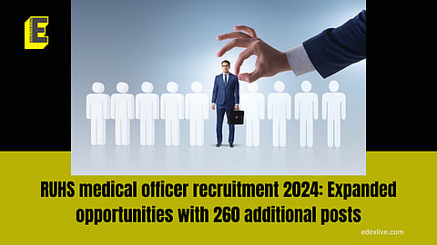 RUHS medical officer recruitment 2024