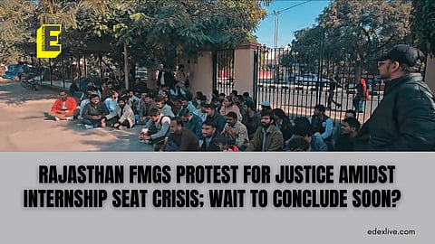 Rajasthan Foreign Medical Graduates Protest at DME Jaipur