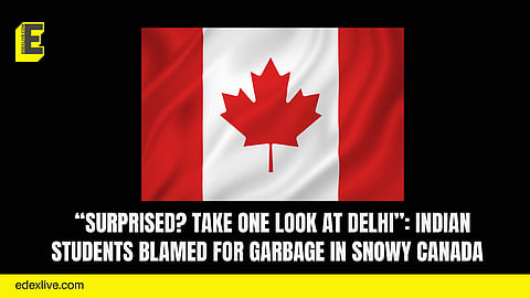Indian students blamed for garbage in snowy Canada
