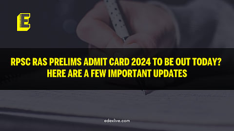 RPSC RAS Prelims admit card
