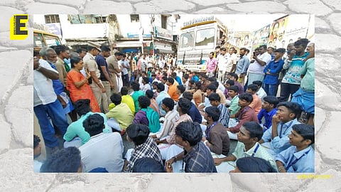 Glimpse from the protest