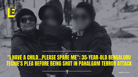 Bharat Bhushan, a 35-year-old Bengaluru techie before being shot in Pahalgam terror attack