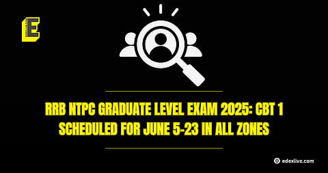 RRB NTPC Graduate Level exam 2025