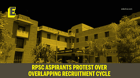 RPSC aspirants protest over “overlapping” recruitment cycle