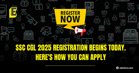 SSC CGL 2025 registration begins today