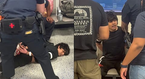 Screengrabs from viral video
