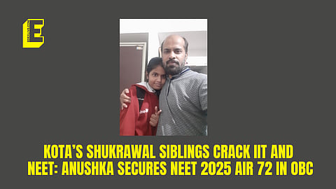 After brother cracked IIT, Kota girl secures NEET UG 2025 rank 72 in OBC category