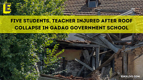 Picture of roof collapse for representative purposes only