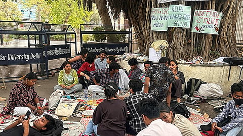 Visuals from AUD student protest in May