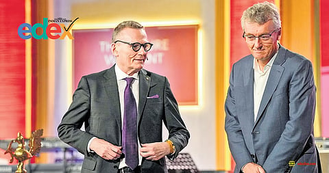Nobel laureates James Robinson (Economic Sciences, 2024), and David MacMillan (Chemistry, 2021)