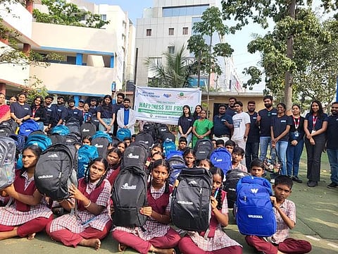 Aahwahan Foundation launches Happiness Kit Programme in Hyderabad, to support 10,000 students