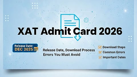 XAT 2026 admit card OUT: Download here