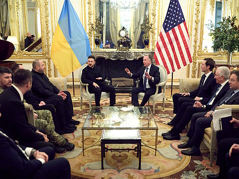 Ukraine Prez meets Witkoff, Kushner for talks to end conflict; thanks US for "readiness to provide backstop in all areas"
