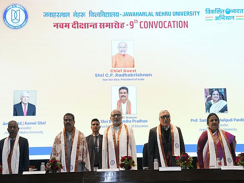 Vice President Radhakrishnan addresses 9th convocation of Jawaharlal Nehru University; calls upon youth to uphold intellectual integrity and nation-building