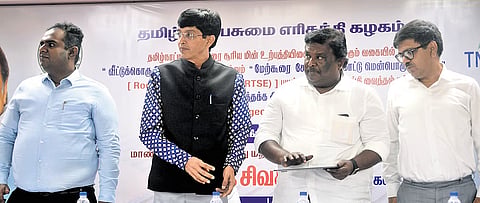 Electricity Minister SS Sivasankar launched Tamil Nadu Renewable Energy Land Portal and Rooftop Solar Explorer in Chennai on Friday.