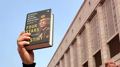 Indian Youth Congress protests Centre’s silence on Gen Naravane's book