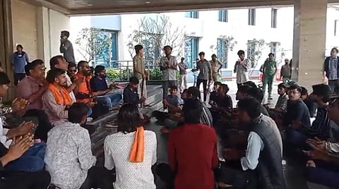 Right-wing activists vandalise private varsity in Indore