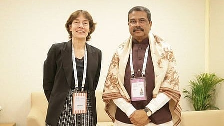 Dharmendra Pradhan discusses bilateral cooperation with French envoy