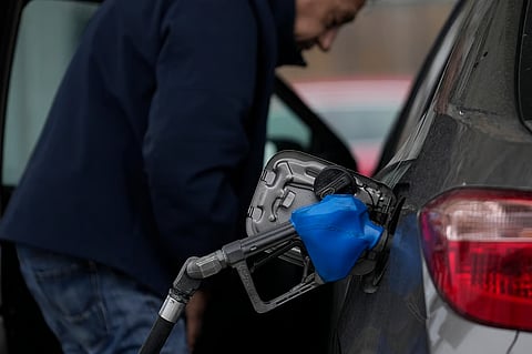 A vehicle is fueled at a gas station Tuesday, March 3, 2026, in Chicago.