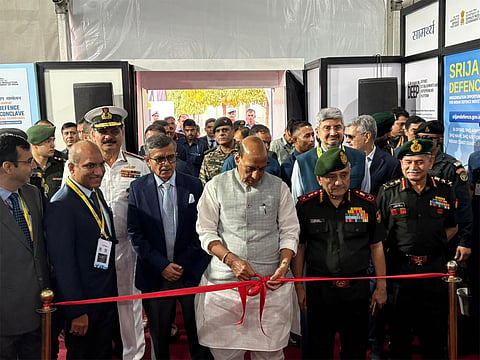 Union Minister Rajnath Singh inaugurates Defence Industrial Conclave, pushes drone self-reliance by 2030