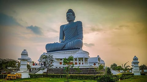 The Amaravati Stupa, a prominent landmark in the region now confirmed as Andhra Pradesh’s capital.
