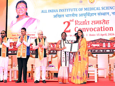 Social, moral obligation of doctors to place interests of patients above all else: President Murmu at AIIMS Nagpur Convocation