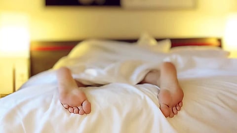 Image of a sleeping person used for representational purposes only.