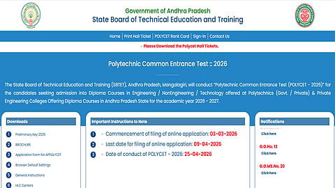 AP POLYCET 2026 results (Official Website)