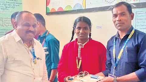 Alsa Mamatha, a Class 9 student, received patent registration from the Office of the Controller General of Patents, Designs and Trade Marks.
