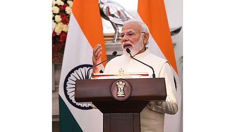 "Not an iota of truth": PM Modi dismisses media report on proposed tax, cess on foreign travel