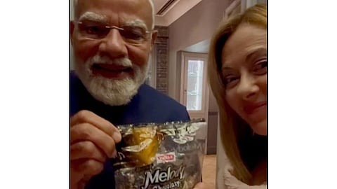 Video of PM Modi gifting 'Melody' toffees to Italian PM Meloni crosses 100 million views on social media in few hours