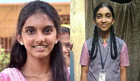 Kirathi Maya Sree (L) and Anandhi M.