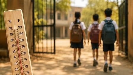 Bihar districts cut school hours as temperatures cross 40 degrees Celsius