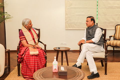 CM Sarma meets Nirmala Sitharaman, discusses roadmap for Assam