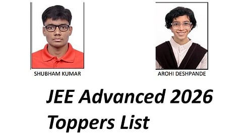 JEE Advanced 2026 toppers list