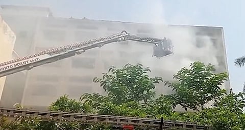 Fire incident reported at Ministry of Education office