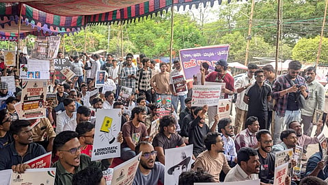 CJP protests in Hyderabad, seeks Dharmendra Pradhan's resignation