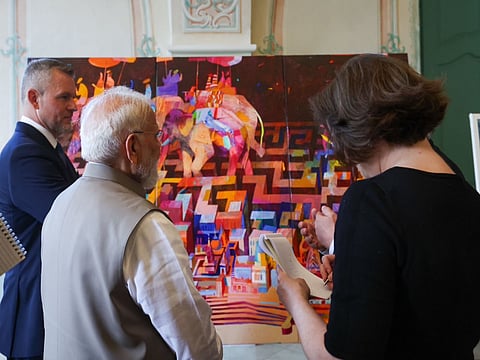 "Art, culture bring people closer": PM Modi praises Varanasi-themed exhibition in Slovakia