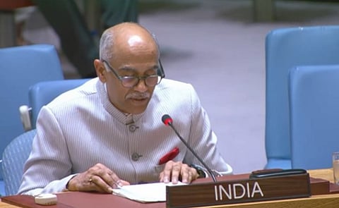 India's Permanent Representative to the UN Ambassador Harish Parvathaneni