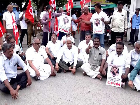 CPI(M) stages massive protest in Coimbatore after 19-year-old NEET aspirant dies by suicide