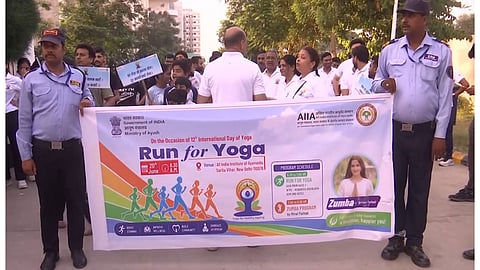 All India Ayurveda Institute organises 'Run for Yoga', Zumba session ahead of International Yoga Day