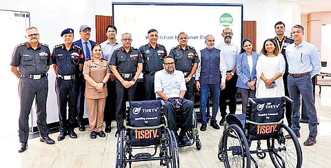 IIT-Madras on Monday handed over the first batch of 25 indigenously-developed YD One ultra-lightweight wheelchairs to the Army Hospital in New Delhi