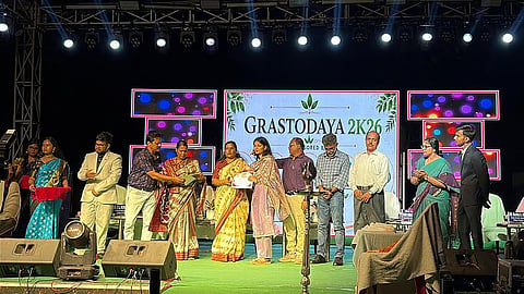 Guests at the Grastodaya-2K26 function of College of Forestry, OUAT on Sunday