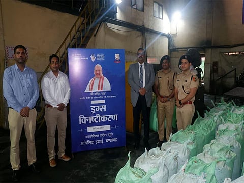 NCB Chandigarh Zonal Unit and Chandigarh Police conduct joint drug disposal programme under Drug Disposal Fortnight