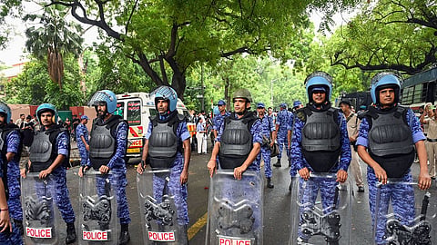 Delhi Police denies using force during NEET protest at Jantar Mantar