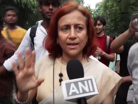 "Stay focused on education, march peacefully": Gitanjali Angmo joins CJP protest march at Jantar Mantar