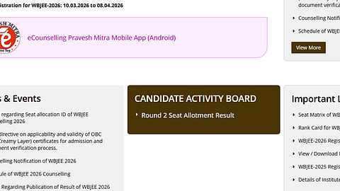 WBJEE Round 2 Seat Allotment Result 2026