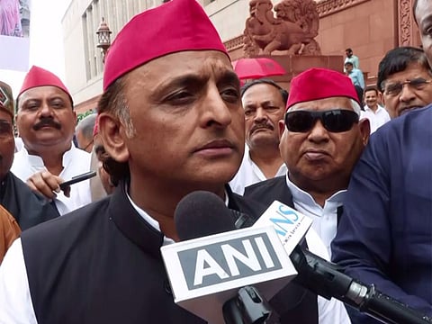 Akhilesh Yadav questions delay in Education Minister's resignation, slams police action during CJP protest