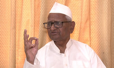 Social activist Anna Hazare (Photo: IANS)