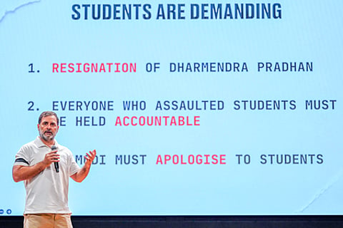 "Allowing and encouraging the destruction of the education system," says Rahul Gandhi over NEET paper leak row